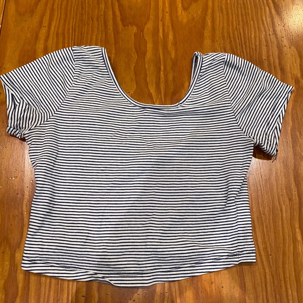 Brandy Melville striped crop top shirt